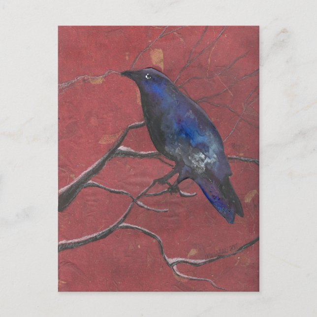 Cartão Postal Midnight Raven (Frente)