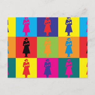 Cartão Postal Midwifery Pop Art