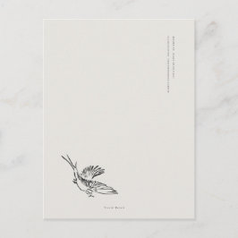 Cartão Postal Migratory Swallow- Naturalist Menagerie Archive 