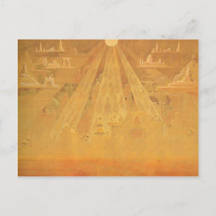 Cartão Postal Mikalojus Ciurlionis- Sonata das Pirâmides