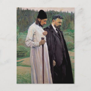 Cartão Postal Mikhail Nesterov - Os Filósofos