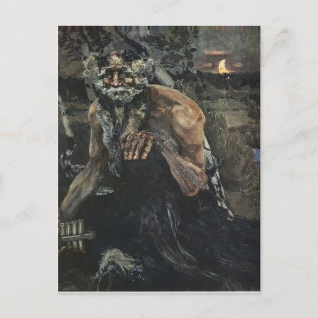 Cartão Postal Mikhail Vrubel- Pan (Frente)