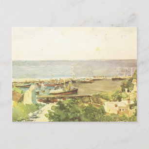 Cartão Postal Mikhail Vrubel - porto de Odessa