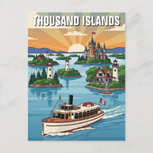 Cartão Postal Mil Ilhas Ontário Canadá