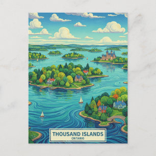 Cartão Postal Mil Ilhas Ontário Canadá