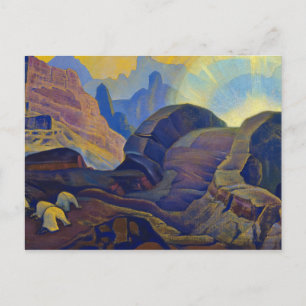 Cartão Postal Milagre, aparição Messias de Nicholas Roerich