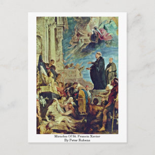 Cartão Postal Milagres Da Rua Francis Xavier Por Peter Rubens
