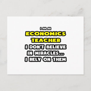 Cartão Postal Milagres e Professores de Economia ... Engraçado
