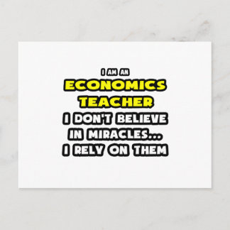 Cartão Postal Milagres e Professores de Economia ... Engraçado