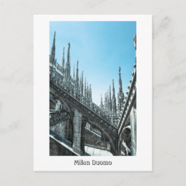Cartão Postal Milan Duomo Roof