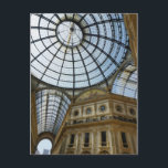 Cartão Postal Milan Galleria<br><div class="desc">A bela arquitetura da Galleria Vittorio Emanuele II em Milão.</div>