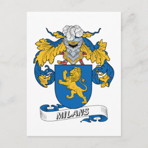 Cartão Postal Milans Family Crest
