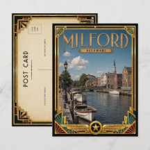 Milford Delaware Arte Deco Vintage Idade Dourada