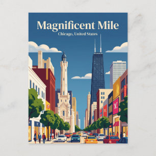 Cartão Postal Milha Magnífica Illinois