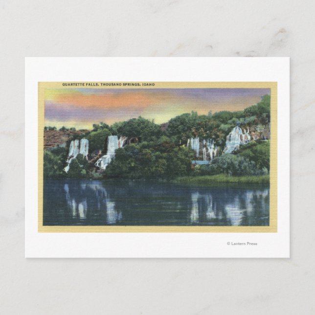 Cartão Postal Milhares de Primaveras, IDQuartette Falls View (Frente)