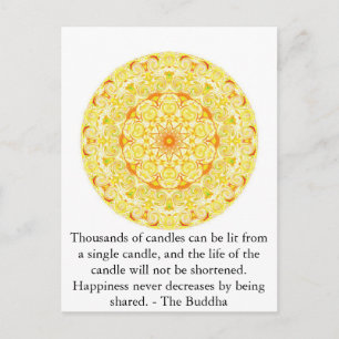 Cartão Postal Milhares de velas podem ser acesas de um solteiro.