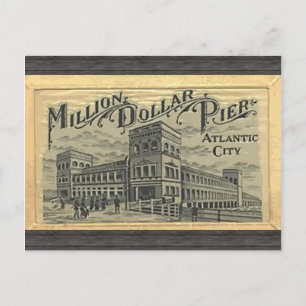 Cartão Postal Milhões De Dólares Por Cidade Atlântica, Vintag