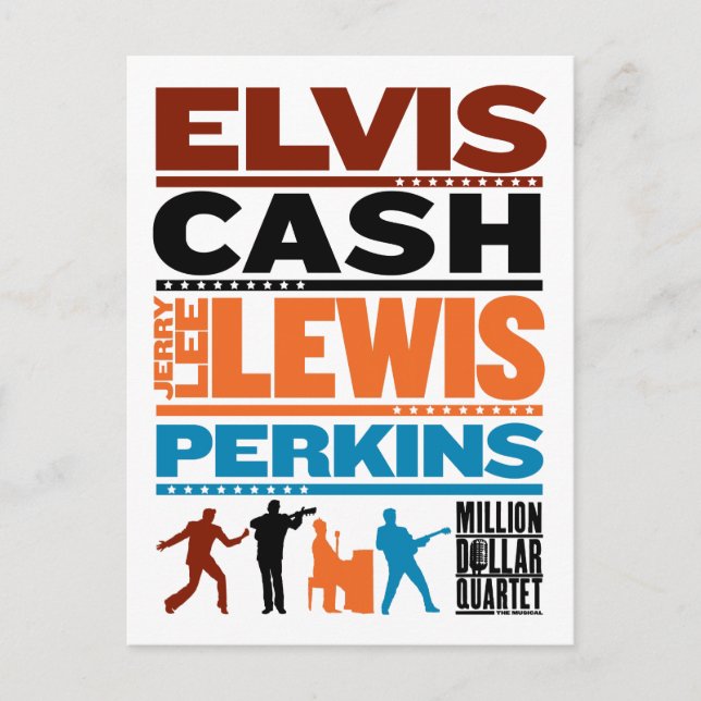 Cartão Postal Milhões de nomes de quarteto (Frente)