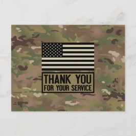 Cartão Postal Militar - Obrigado Pelo Seu Serviço