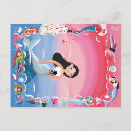 Cartão Postal Milla, a ilustração da Sereia