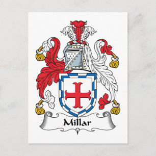 Cartão Postal Millar Family Crest