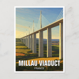 Cartão Postal Millau Viaduct França Viagem