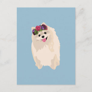 Cartão Postal Millie, a doce iraniana moça com flores