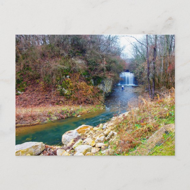 Cartão Postal Millikin Falls, Columbus, Ohio (Frente)