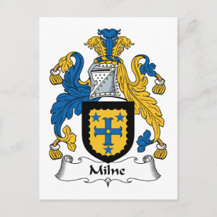 Cartão Postal Milne Family Crest