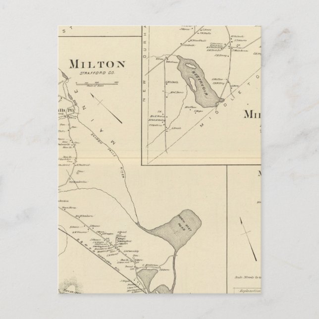 Cartão Postal Milton, Strallow Co (Frente)