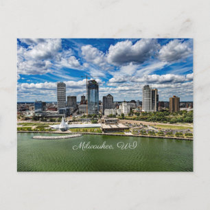 Cartão Postal Milwaukee, fotografia de paisagem urbana de Wiscon