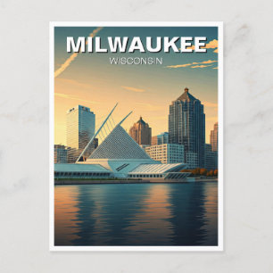 Cartão Postal Milwaukee Museum of Art Viagem