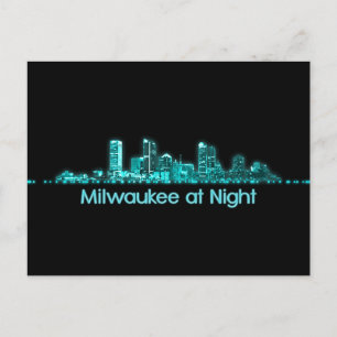 Cartão Postal Milwaukee Skyline