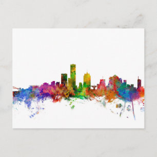 Cartão Postal Milwaukee Wisconsin Skyline