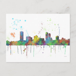 CARTÃO POSTAL MILWAUKEE, WISCONSON SKYLINE