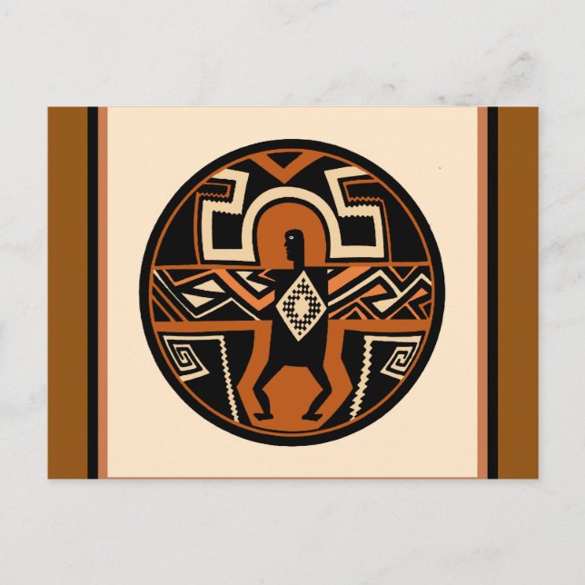 Cartão Postal Mimbres Warrior (Frente)