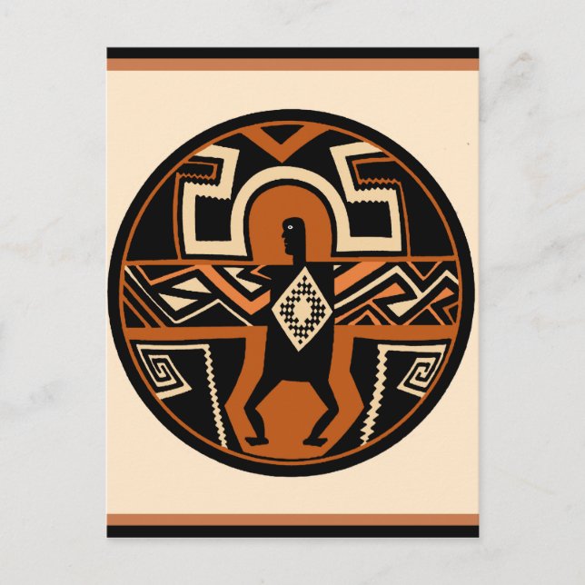 Cartão Postal Mimbres Warrior (Frente)
