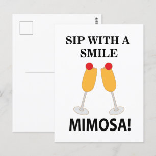 Cartão Postal Mimosa Beba Com Um Sorriso Mimosa