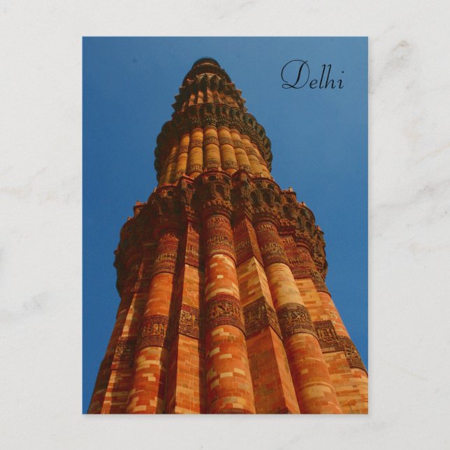 Cartão Postal minar qutb (Frente)