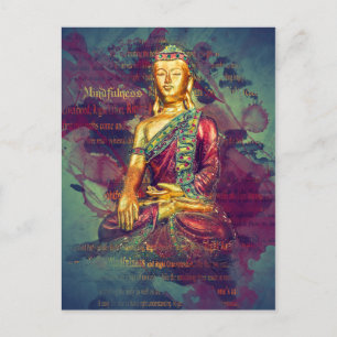 Cartão Postal Mindfulness Buddha
