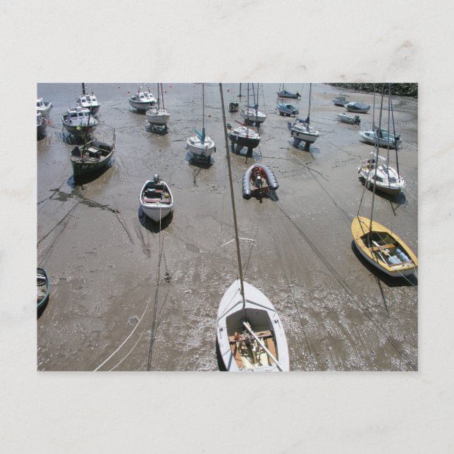 Cartão Postal Minehead harbor, Somerset, Reino Unido (Frente)