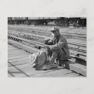 Cartão Postal Mineiro nos pátios ferroviários, 1938