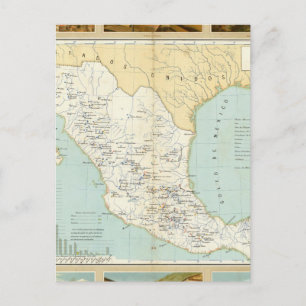 Cartão Postal Mineração no México