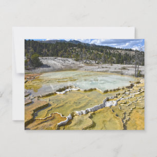 Cartão Postal Minerva Terrace, Parque Nacional Yellowstone