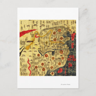 Cartão Postal Ming Empire, ChinaPanorâmica MapaChina