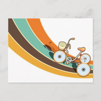 Cartão Postal Minha bicicleta retrô