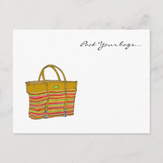 Cartão Postal Minha bolsa, Faça suas bolsas...