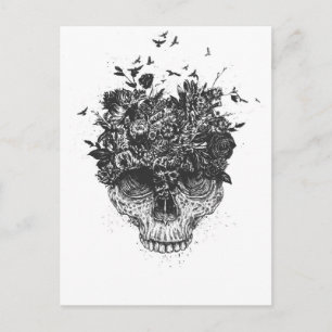 Cartão Postal Minha cabeça é uma selva (preto e branco)