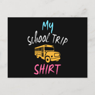 Cartão Postal Minha Camisa De Viagem Escolar
