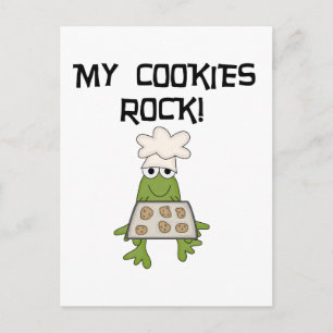 Cartão Postal Minha Camisetas e Presentes de Cookies Rock